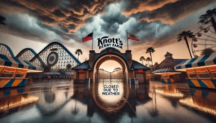 Güney Kaliforniya'yı Vuran Fırtına: Knott’s Berry Farm Geçici Olarak Kapandı!